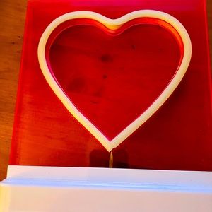Hot Pink Heart Shaped Light